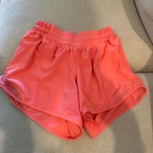 Lululemon Vibrant Coral Athletic Shorts